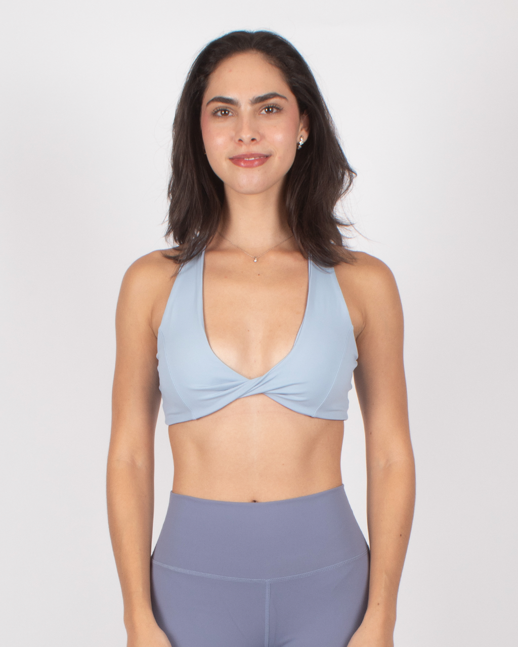 Twist Front Bra Azul
