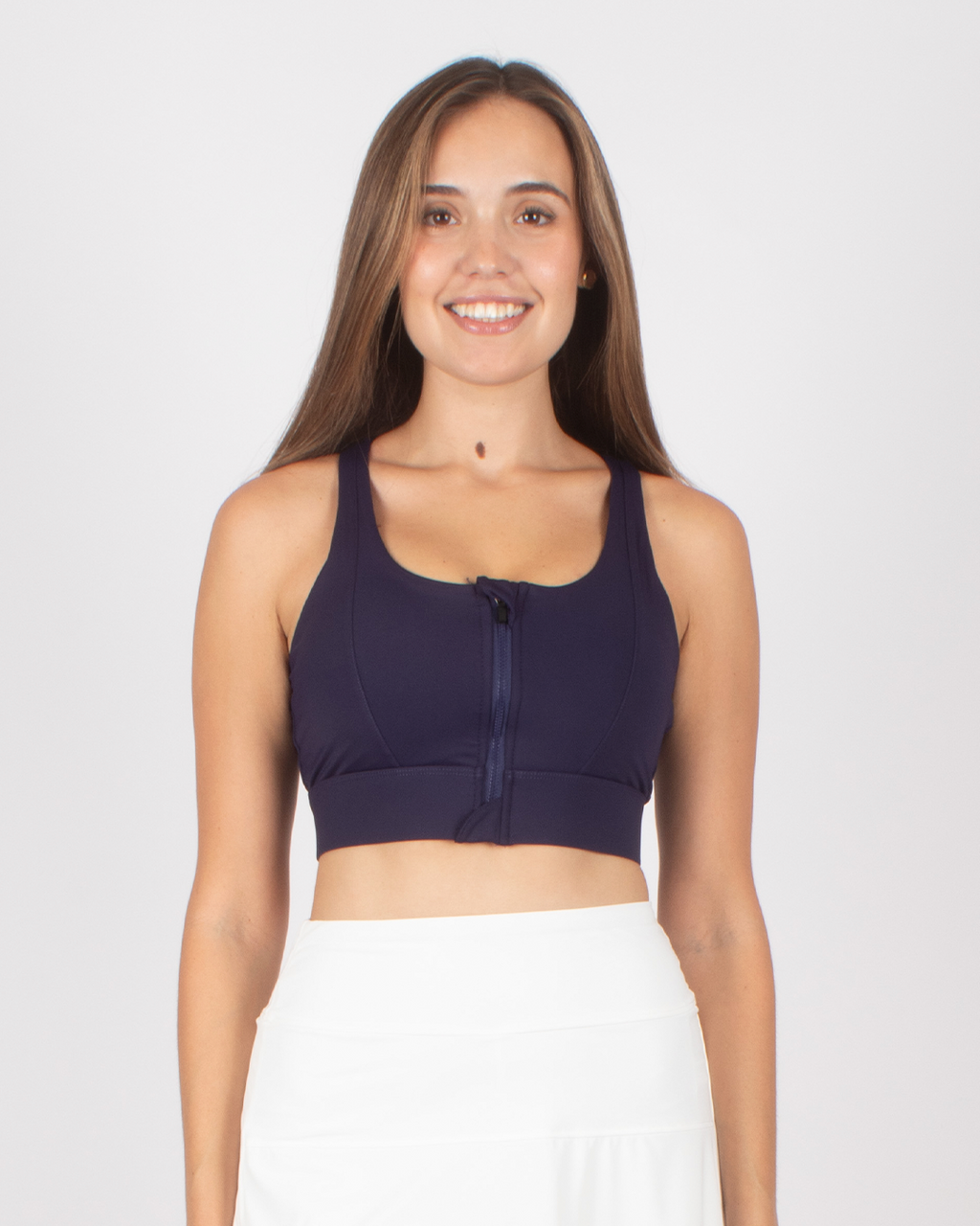 Zipper Bra Azul Marino