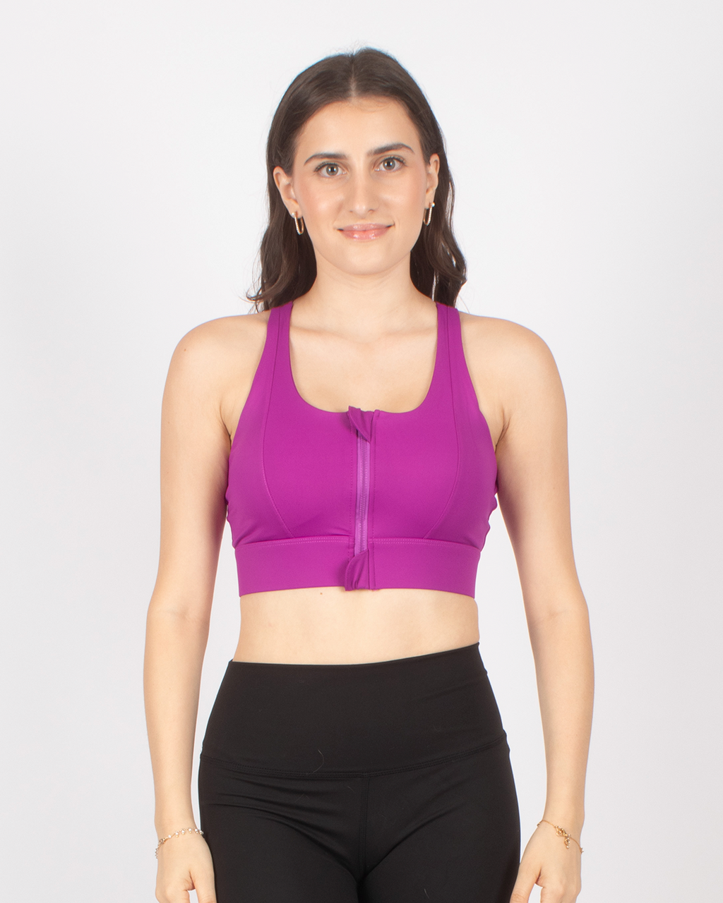 Zipper Bra Mulberry